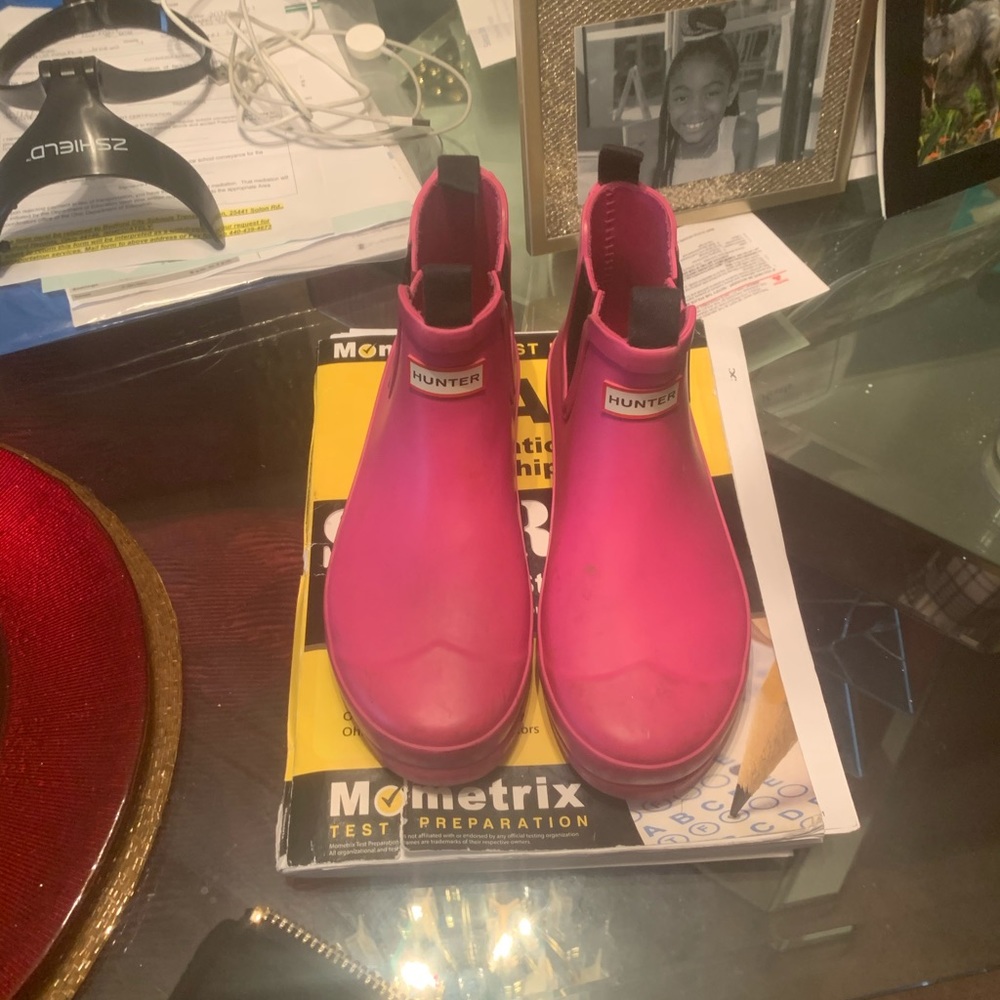 Girls Hunter boots size 4
